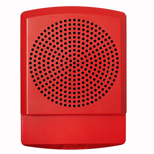 Eaton Eluxa ELFHNR Low Frequency Sounder, Wall, Red, FIRE, 24V Indoor