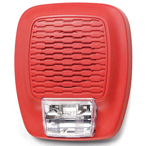 Gentex GHSLF110R Low Frequency Audible and Visible 24 VDC Horn Fixed Strobe 110 Candela, Red