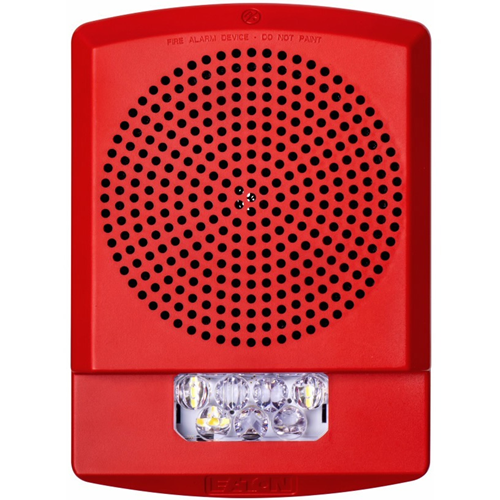 Eaton ELSPSTR Eluxa Wall Mount Speaker Strobe, Red