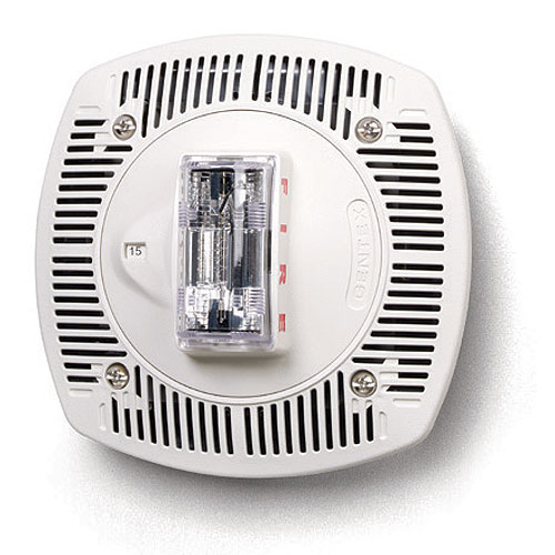 Gentex SSPK24CLPPW Speaker Strobe 24 Volt Ceiling Mt Low Profile, Plain (No Lettering), White