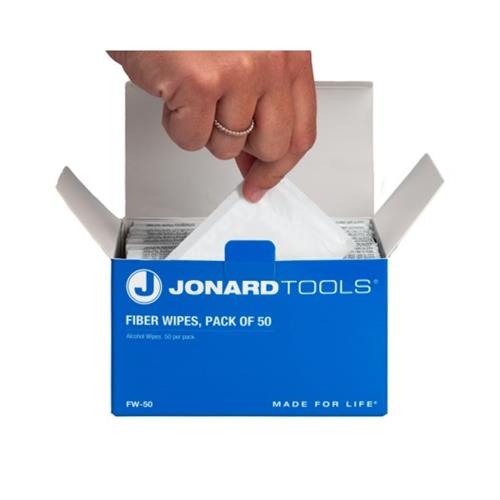 Jonard Tools Fiber Wipes (Pkg. 50)