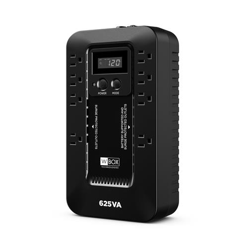 W Box 0E-625V8LCD2 625VA Tower UPS