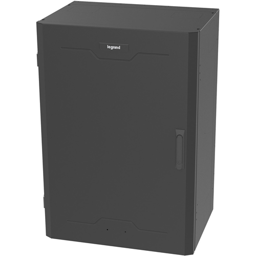 Legrand 8RU Vertical Wall-Mount Cabinet, Split Door, 36