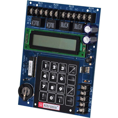 Altronix 365 Day 24 Hr 4 Channel Annual Even3t Timer Board. 12/24 VAC/VDC