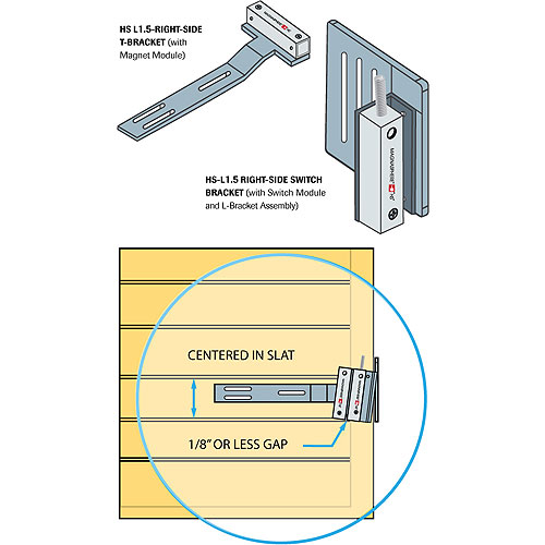 Magnasphere HS-1452-L1.5-101Rght Side-Rollup Door Brakcet Hs L1.5-101 Pre-Mnt