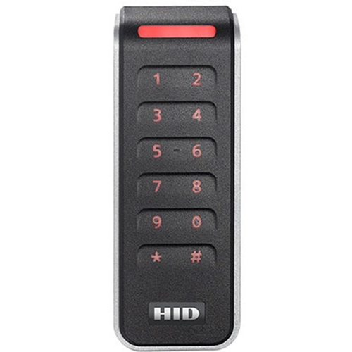 HID 20KNKS-03-000000 Signo 20K Mullion Keypad Reader, Custom Profile, Pigtail, Black/Silver