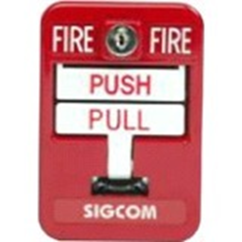 DOUBLE ACTION NY STRIPE PULL STATION RED