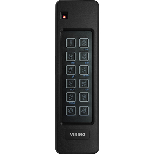 Viking Electronics 125KHz Mullion-Mount Proximity Card Reader with Built-In Keypad