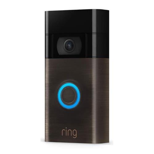 Ring 8VRASZ-VEN0 Video Doorbell, 2020 Release, Venetian Bronze