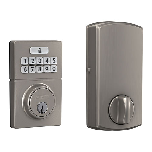 Schlage JBE105 GAT 619 J-Series Keypad Deadbolt with Gatlin Trim, Satin Nickel