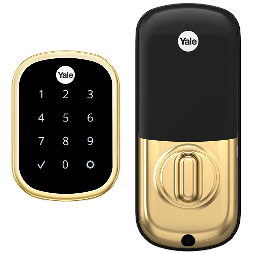 Yale Pro YRD156-ZW2-605 SL Key-Free Touchscreen Deadbolt with Z-Wave® Plus, Brass