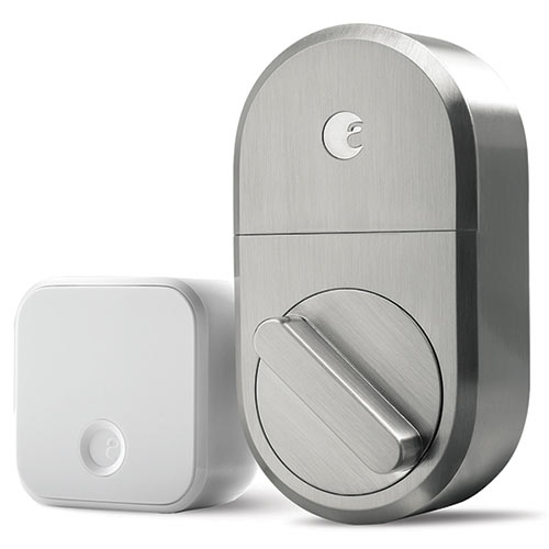 August Smart Lock + Connect, Satin Nickel