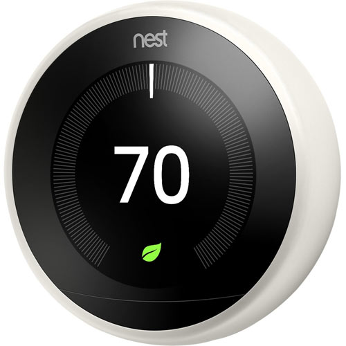 Google T3017US Nest Learning Thermostat, White, 3rd Gen