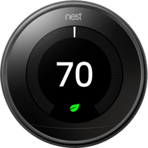 Google T3018US Nest Learning Thermostat, Mirror Black, 3rd Gen