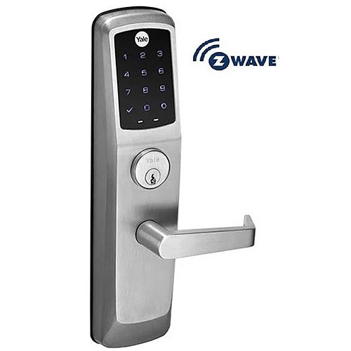 Yale NEXTOUCH™ AU-NTT620-ZW2 Grade 1 Pushbutton Keypad Exit Trim with Z-Wave, Satin, Augusta 