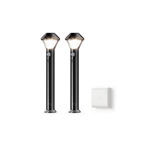 Ring 5LP3X9-BEN0 Smart Lighting Pathlight Kit, 2 Pathlights + 1 Bridge