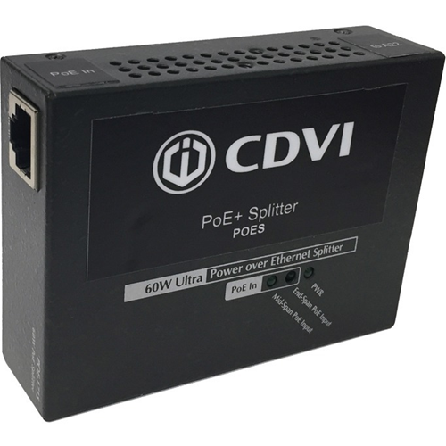 CDVI POE+S - Single-Port Ultra PoE+ Splitter