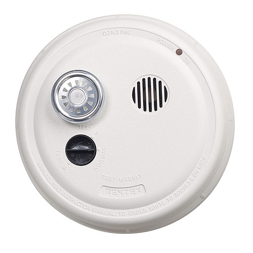 Gentex 9223TF Smoke Alarm, 220V Hardwired Photoelectric w/9V Battery Backup, T3 Horn, Integral Heat Alarm & A/C Contacts (Replaces 9123TF)