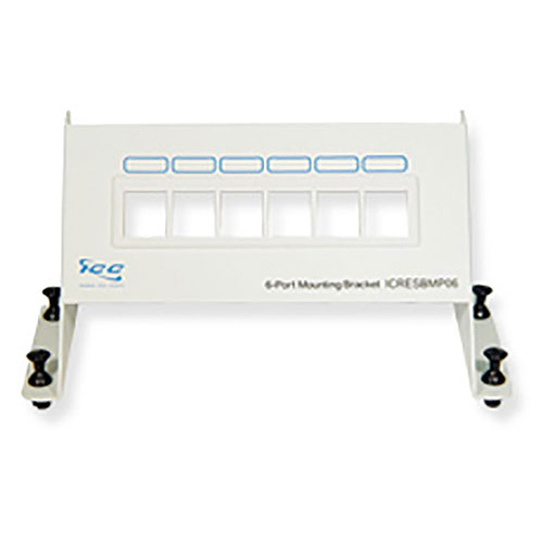 ICC Resi Mounting Panel, Blank, 6-Port