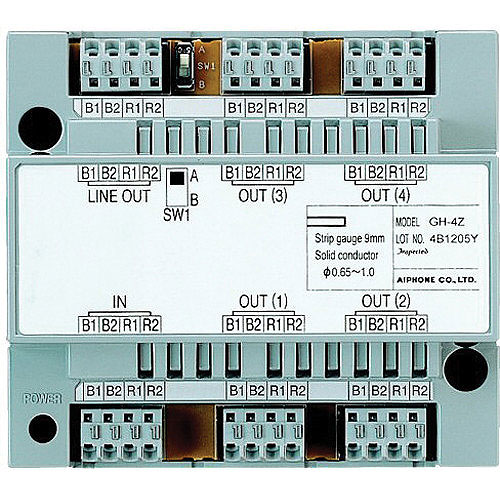 Aiphone GT-4Z 4-Way Video Distribution Adaptor