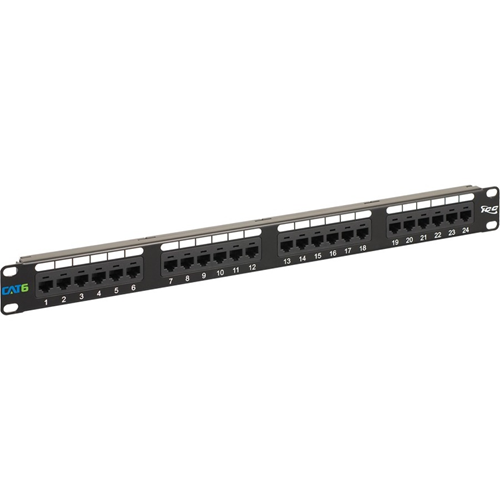 ICC CAT6 Patch Panel with 24 Ports and 1 RMS in 6-Pack