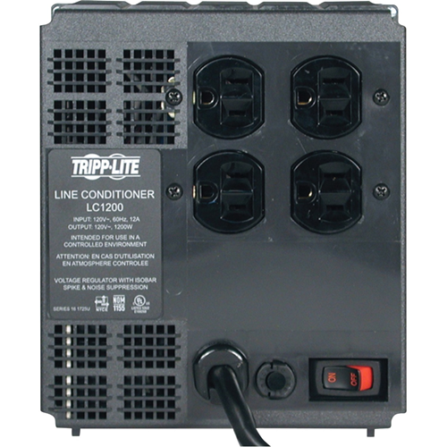 Tripp Lite 1200W Line Conditioner w/ AVR / Surge Protection 120V 10A 60Hz 4 Outlet 7ft Cord Power Conditioner