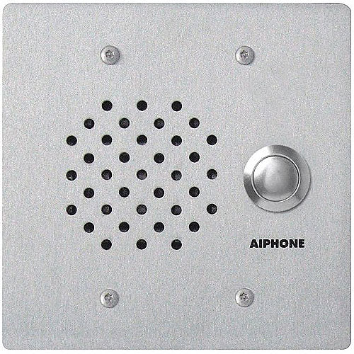 Airphone LE-SS/A 2 Gang Door Station, Weather Resistant, Flush Mount for use with LEF, LEM, AP-M or MP-S Series, Stainless Steel