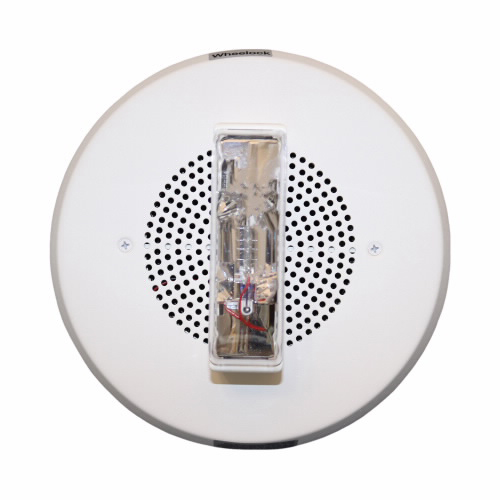 Eaton Wheelock ET90-24MCC-NW ET90 Speaker Strobe, Ceiling, 24VDC,15/30/75/95CD, No Lettering, White