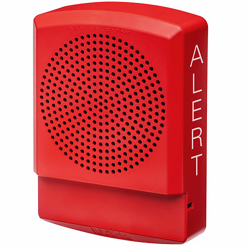 Eaton ELSPKR-AL Eluxa LED High Fidelity Speaker, Red, Wall, 24VDC, ALERT