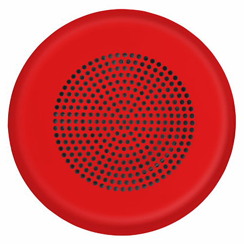 Eaton ELSPKRC-N Eluxa LED High Fidelity Speaker, Red, Ceiling, 24VDC,No Lettering