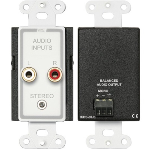 RDL D-CIJ3 Consumer Input Jacks - Mono