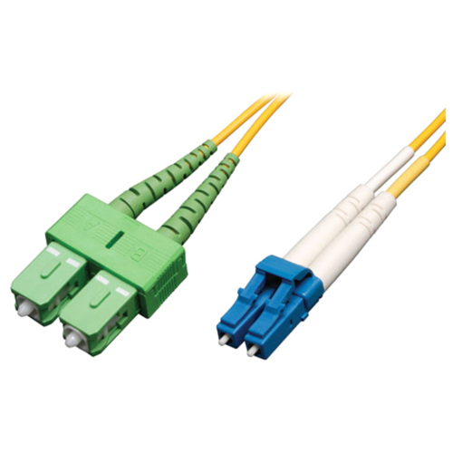 Tripp Lite 2M Duplex Singlemode 8.3/125 Fiber Optic Patch Cable LC/SC/APC 6' 6ft 2 Meter