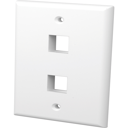 Vanco 2 Socket Keystone Faceplate