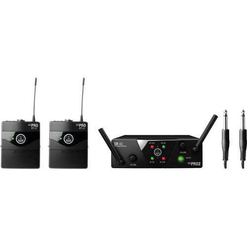 AKG WMS40 Mini Dual Instrumental Set Wireless Microphone System (Band: A & B)