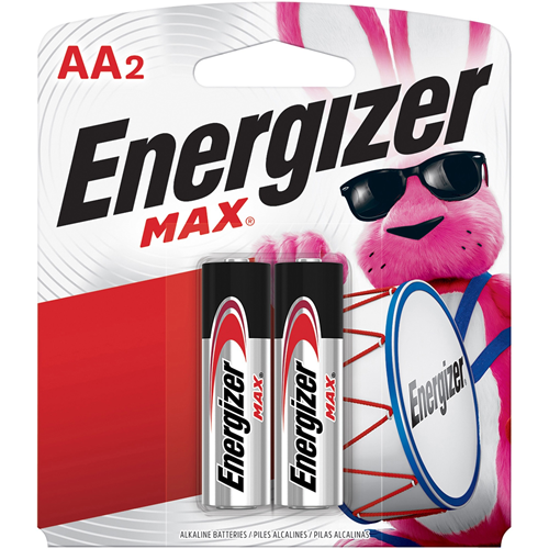 Energizer MAX Alkaline AA Batteries, 2 Pack