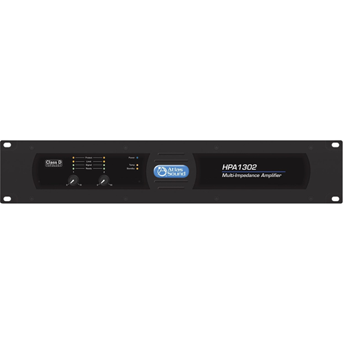 Atlas Sound HPA1302 Amplifier - 1300 W RMS - 2 Channel - Black