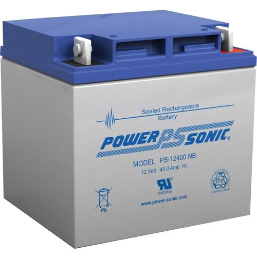 Power Sonic PS-12400NB 12V 40Ah Rechargeable Sealed Lead Acid Battery