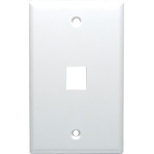 DataComm Keystone Plate 1 Port Gray