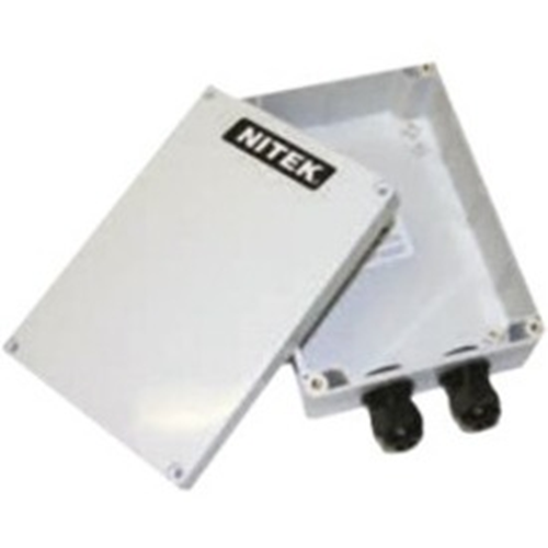 NITEK WP1325 Mounting Box for Network Extender, Surge Protector, Cable - Dark Gray, Light Gray