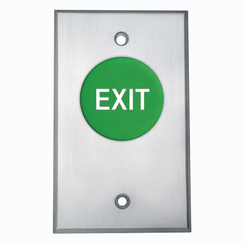 Pneumatic Req To Ex Green Button Exit Logo On Face