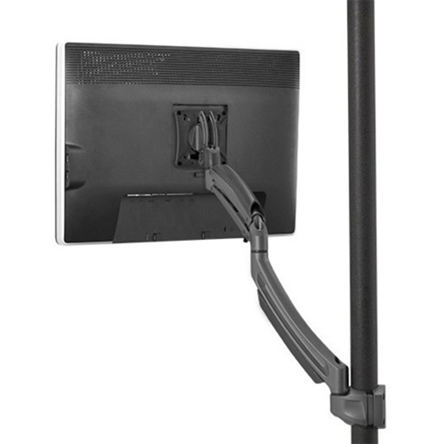 Chief KONTOUR K1P120B Pole Mount for Flat Panel Display - Black - TAA Compliant