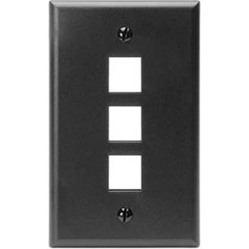 Leviton QuickPort 3 Socket Faceplate