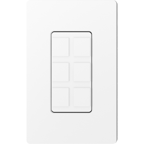 Lutron 6 Socket Faceplate