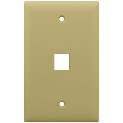 Legrand-On-Q 1-Gang, 1-Port Wall Plate, Ivory