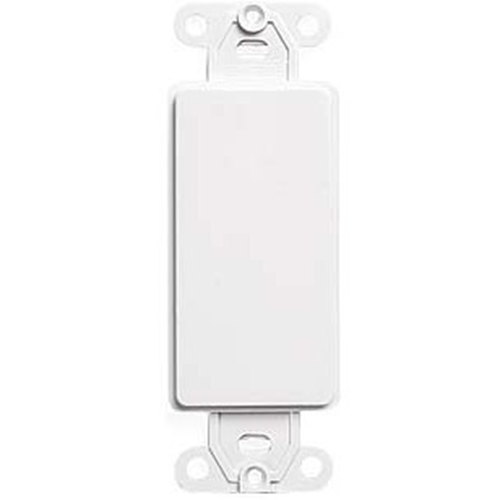 Leviton QuickPort 80414-00W Decora Blank Faceplate Insert