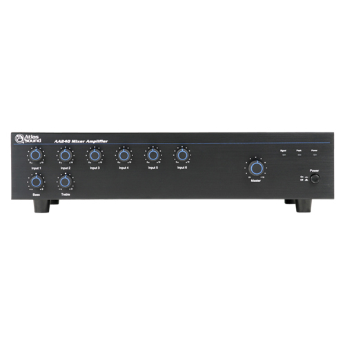 Atlas Sound Strategy AA240 Amplifier - 240 W RMS - 6 Channel - Black