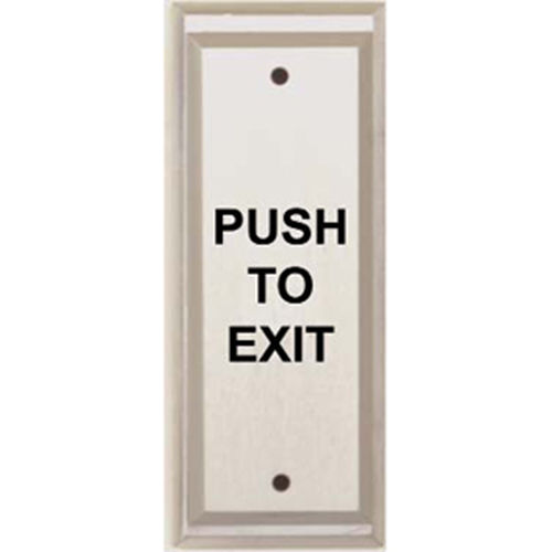 Alarm Controls Vandal Resistant D.P.D.T. Momentary Contact ADA Push Plate