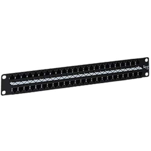 ICC Patch Panel, CAT 6, FeedThru, 48-P, 1RMS