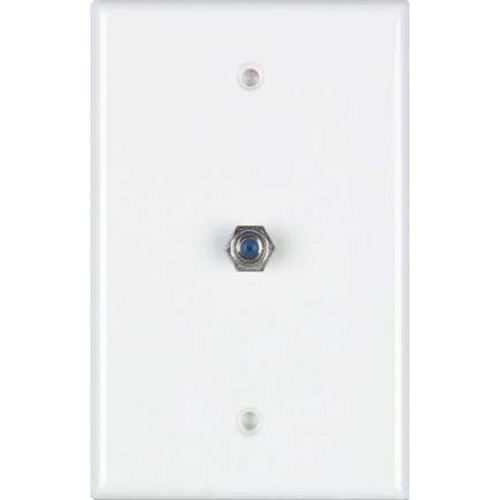 DataComm 2.4 GHZ Coax Wall Plate, Lite Almond, UL