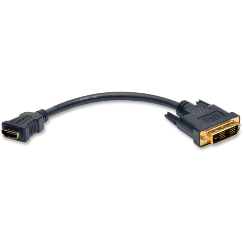 Tripp Lite HDMI to DVI Adapter Cable Connector HDMI to DVI-D F/M 8 Inch